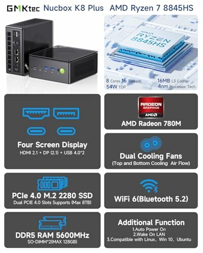 GMKtec Gaming Mini PC K8 Plus